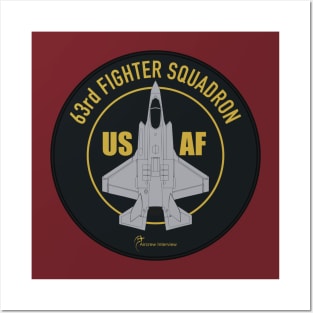 F-35 63rd Fighter Squadron Posters and Art